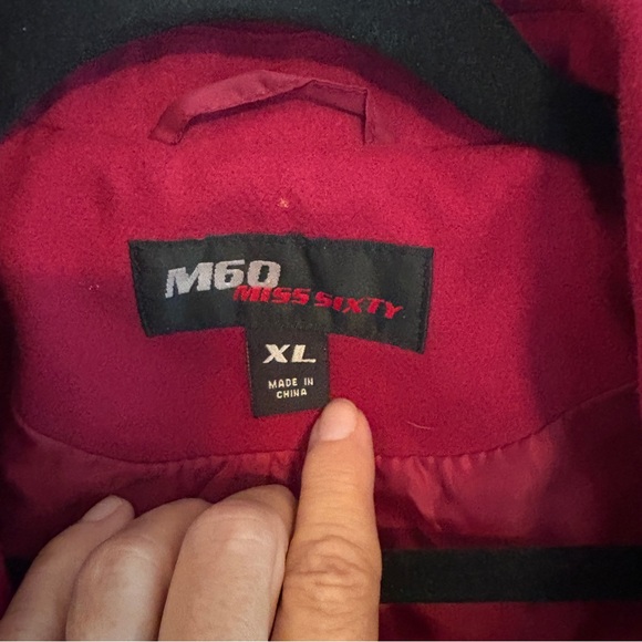 Miss Sixty Vibrant Pink  Pea Coat - Picture 3 of 6